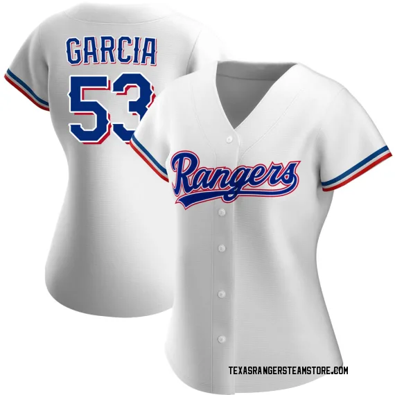 Texas Rangers Adolis Garcia White Replica Women's Home Player Jersey  S,M,L,XL,XXL,XXXL,XXXXL