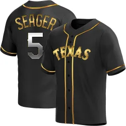 Texas Rangers Corey Seager Black Golden Replica Youth Alternate Player Jersey