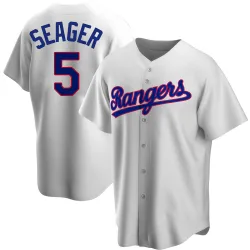 Texas Rangers Corey Seager White Replica Men's Home Cooperstown Collection Player Jersey