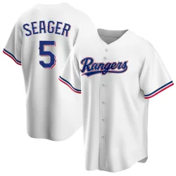 Texas Rangers Corey Seager White Replica Men's Home Player Jersey