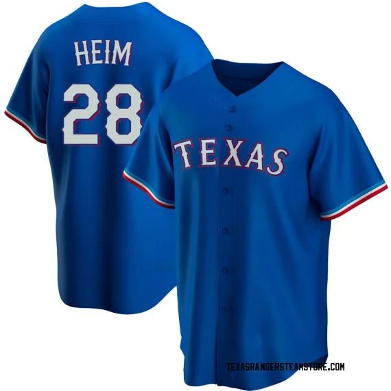 Texas Rangers Jonah Heim Light Blue Replica Men's Alternate