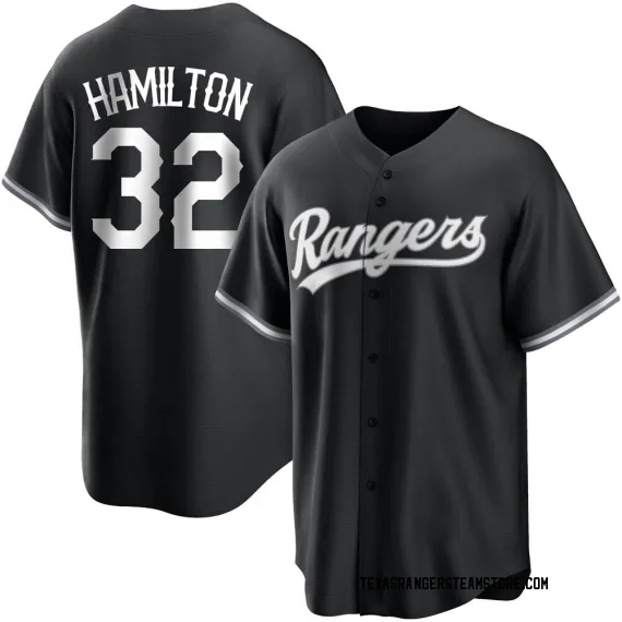 Texas Rangers Josh Hamilton White Replica Men's Black/ Player Jersey  S,M,L,XL,XXL,XXXL,XXXXL