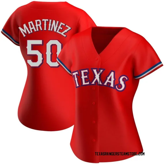 Texas Rangers Nike Alternate Authentic Team Jersey - Red