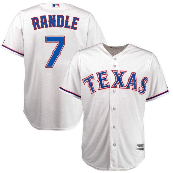 Men's Texas Rangers Ivan Rodriguez Majestic Home White Official Cool Base  Replica Player Jersey