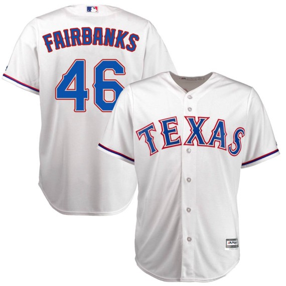MLB Jersey Numbers on X: RHP Peter Fairbanks will wear number 46. Last  worn by RHP Jeanmar Gómez earlier this season. #TXRangers   / X