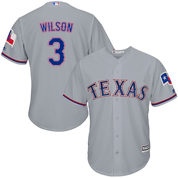 Texas Rangers Majestic Cool Base Custom Jersey - White