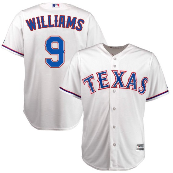 Texas Rangers Ted Williams Official White Replica Men's Majestic Cool Base  Home Player MLB Jersey S,M,L,XL,XXL,XXXL,XXXXL